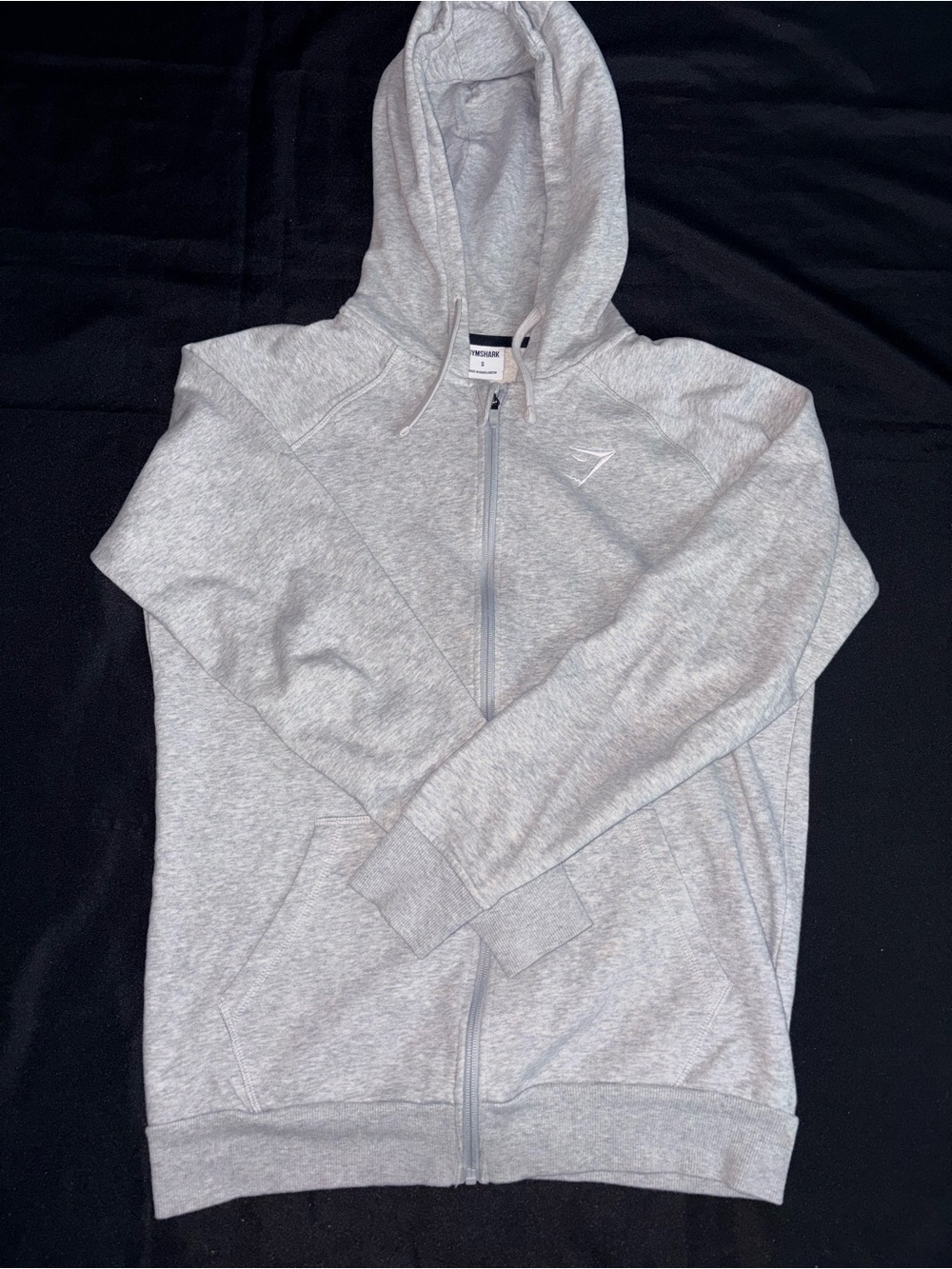 Light Gray Men's Full-Zip Hoodie Sweater